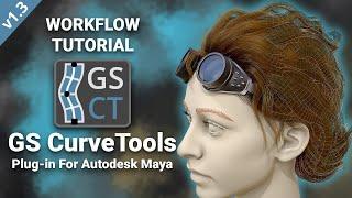 [NEW] GS CurveTools - Workflow Tutorial - Maya Plug-in, Hair Cards, Game Hair