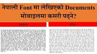 font support in mobile (How to read documents written in nepali,preeti,hindi fonts on mobile?