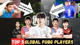 TOP 5 INTERNATIONAL PUBG PLAYERS in 2023 | #scout  & #snaxgaming  REACTION || DEVOUR GAMING