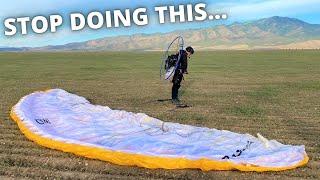 Reviewing FAILED Paramotor Forward Launches