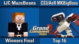 GRAND CONQUEST 2024 Top 8 - IJC | MazeBeans (Steve) v CS3 AOR | MKBigBoss (ROB)- Winners Final