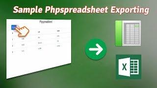 Phpspreadsheet exports to Excel