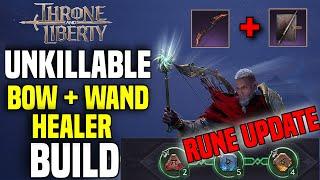 Unkillable Bow/Wand Healer Build RUNE UPDATE in Throne and Liberty! (PvE/PvP)