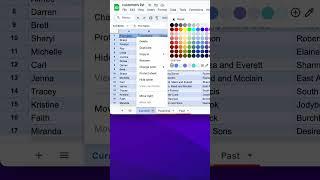 How to color code sheets inside the spreadsheet?  #googlesheets #spreadsheet #spreadsheets