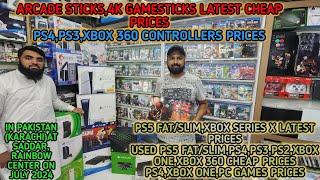 NEW USED GAMING CONSOLES,GAMES,CONTROLLERS,ARCADE STICK LATEST CHEAP PRICES IN PAKISTAN ON JULY 2024