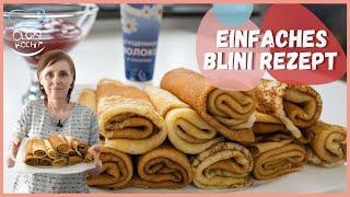 Einfaches Blini / Pfannkuchen Rezept - In nur 5 Minuten | Olga Kocht