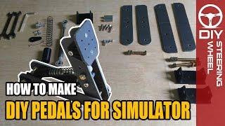 DIY Pedal Box for Simulator | DIY Steering Wheel - Sim Racing Rig