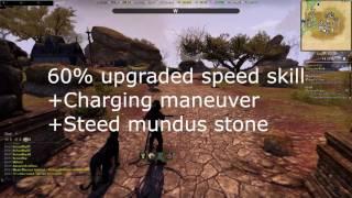 ESO Max speed horse vs normal speed horse comparison