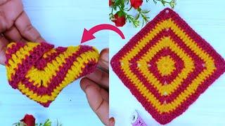 MAGIC!!!! Convert a Granny Square into Baby booties / socks for beginners @crochetABC