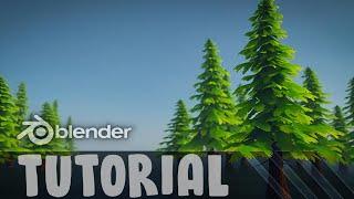 Blender Tutorial - How to make a Stylized Tree