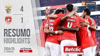 Resumo: Benfica 4-1 Santa Clara (Liga 24/25 #5)