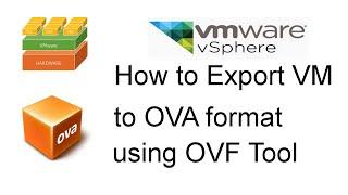 Export VM to OVA or OVF using OVF Tool