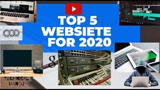 TOP 5 BEST WEBSITES 2020 WEBSITES//TECHNICAL MANOJ