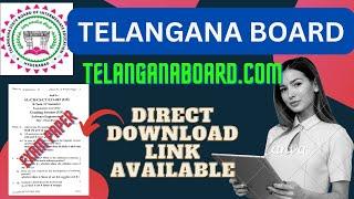 TELANGANA BOARD Previous Year Question Paper Free Download | TELANGANABOARD.COM