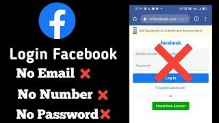 How To Login Facebook Account Whitout Email And Phone Number 2022 [New Method]