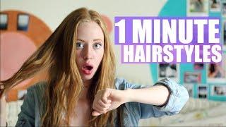 EASY 1 MINUTE HAIRSTYLES FOR SCHOOL | JustAli