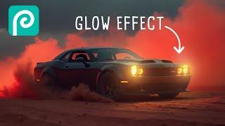 Photopea Tutorial  - Realistic Glowing lights in 3 EASY steps