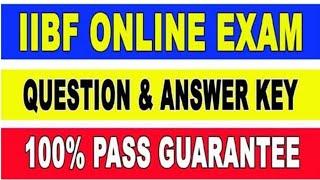 IIBF EXAM QUESTIONS AND ANSWER 2021