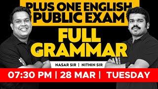 Plus One English - Public Exam - Full Grammar | XYLEM +1 & +2