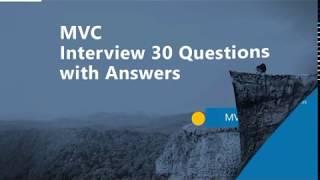 MVC Interview Questions with Answers