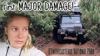 A FUN TRACK turned into DISASTER! - 1st bigger DAMAGE on our Unimog trekking the SOUTHWEST (Eps. 2)