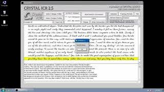 CONVERT IMAGE TO NOTEPAD   CRYSTAL ICR SOFTWARE
