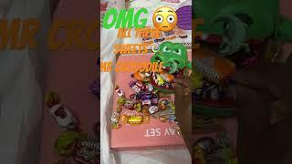 Omg ! All these sweets  Mr Crocodile ? ASMR #funny #toys #trending #games #ytshorts