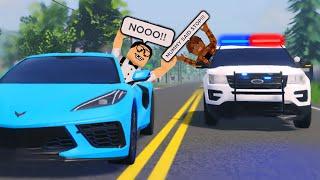 He Stole His Dads Car In Front Of His Mom.. Spike Strips Activated.. (Roblox)