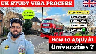 UK STUDY VISA Process for 2024| How to Apply for UK Student Visa - Step by Step Process Explained