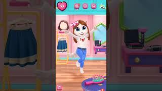 Angela's playing #mytalkingangela2 #angelaplaying #games #shortsfeed