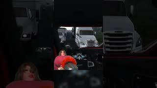 VALORIE BECOMES A TRUCKER.. #funny #gaming #twitch #meme #shorts  #cars #ats #trucking #satire