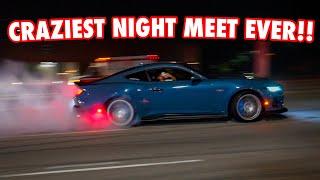 Muscle Cars TAKEOVER Car Meet INSANE Pullouts & CHAOTIC Full Sends - July 2024