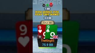 “How Would You Play Pocket 9s On This Board!” #globalpoker #onlinepoker #ggpoker #poker