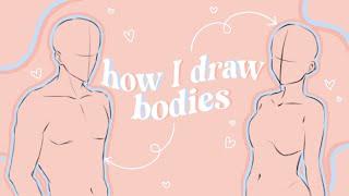 How i Draw Bodies // anatomy tips [2023]