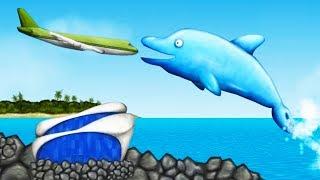 Ocean's LARGEST DOLPHIN Eats EVERYTHING! - Tasty Blue Gameplay - Game like IO game