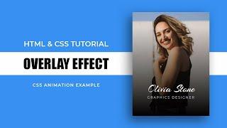 Awesome Image Hover Text Overlay Effect with HTML & CSS