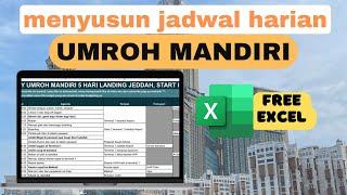 Cara Menyusun Agenda dan Jadwal Kegiatan Umroh Mandiri | Gratis File Excel