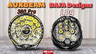 Auxbeam vs Baja Designs - 360 pro vs LP9 (Off road LED Lights comparison)