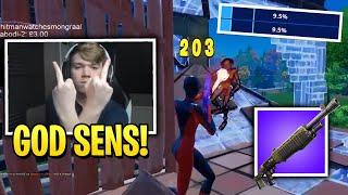 Mongraal tried using 9.5% Sensitivity and this happened..