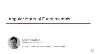 Angular Material Fundamentals Course at Pluralsight