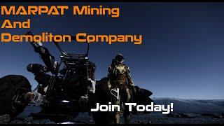 Join the MARPAT Mining and Demolition Company #starcitizen #salvage