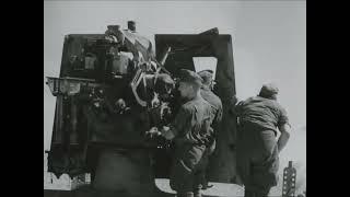 8.8cm Flak 18s engaging ground targets in North Africa in 1941