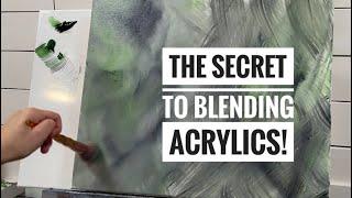 The secret to BLENDING ACRYLICS! ️ step by step tutorial