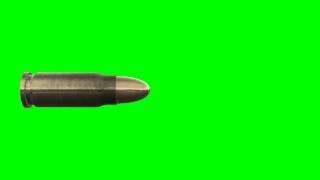 slow motion flying bullet in green screen free stock footage