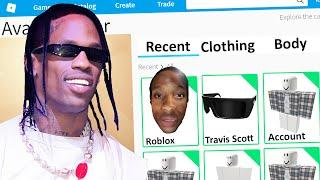 MAKING TRAVIS SCOTT a ROBLOX ACCOUNT