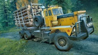 Log Delivery | Heavy Truck | SnowRunner | Logitech G29 Gameplay