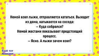 Ясно. А лыжи зачем взял?Подборка весёлых анекдотов!Юмор!Анекдоты!