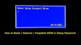 How to Reset or Clear the BIOS Password | Easy steps & works