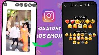 iPhone Instagram Story On Android | iOS Emojis & Round Edge Story iOS instagram