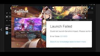 Fix Genshin Impact Error Code LS-0013 When Launching It From Epic Games Launcher